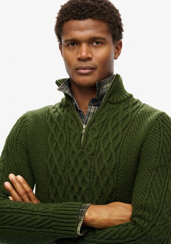 Superdry Pullover 'Jacob' in Grün