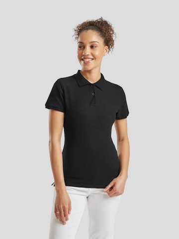 FRUIT OF THE LOOM Shirt 'Womens premium short sleeve polo' in Black: front