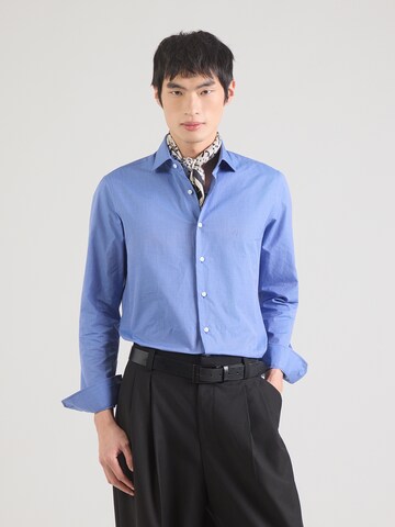 Coupe slim Chemise Michael Kors en bleu : devant