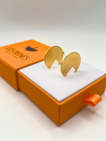 Les Reines Oorbellen 'The Aura' in Goud