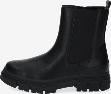 TOM TAILOR Chelsea boots in Zwart