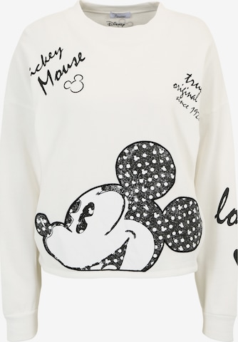 PRINCESS GOES HOLLYWOOD Sweatshirt 'Mickey ' in Weiß: predná strana