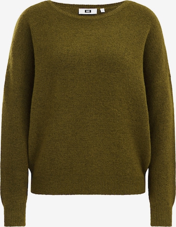 WE Fashion Sweater in Green: front