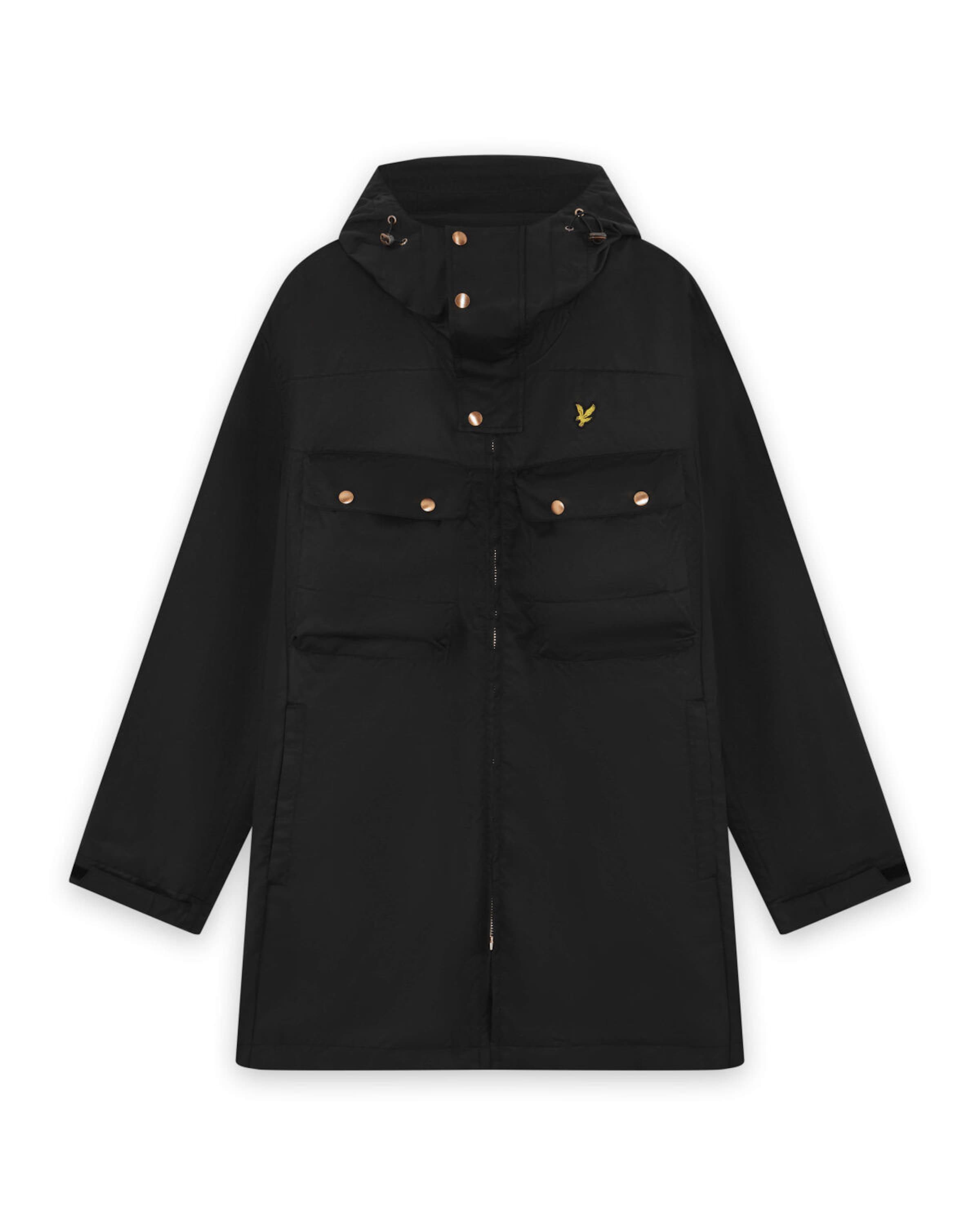 Lyle & Scott Between-Seasons Parka in Black: front