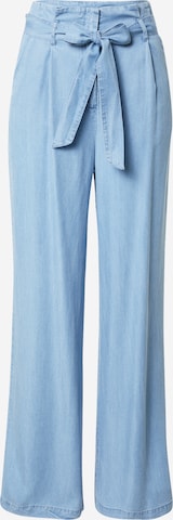 VERO MODA Loosefit Bandplooibroek in Blauw: voorkant