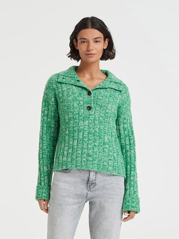 OPUS Sweater 'Pouline' in Green: front