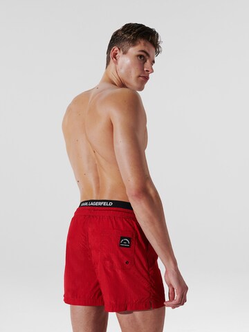 Karl Lagerfeld Badehose in Rot