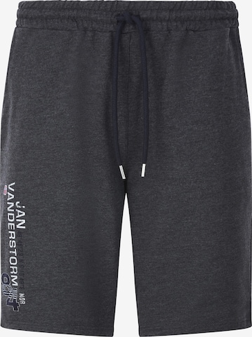 Jan Vanderstorm Pants ' Permarsen ' in Grey: front