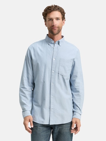 TOM TAILOR Regular fit Overhemd in Blauw: voorkant