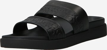 Calvin Klein Mules in Black: front