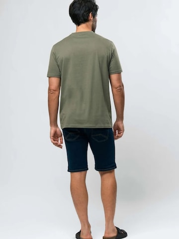 MCS Regular Fit T-Shirt 'Nigel ' in Grün