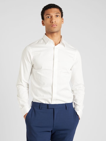ARMANI EXCHANGE Regular fit Overhemd '8NZCBD ZN10Z' in Wit: voorkant