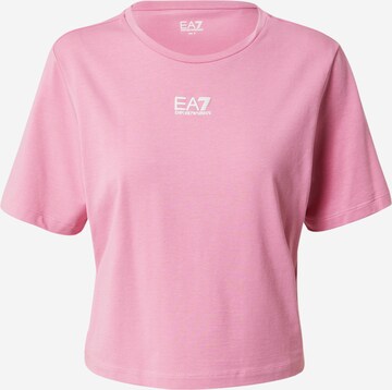 EA7 Emporio Armani Tričko – pink: přední strana