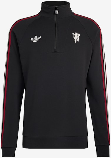 Sportinio tipo megztinis 'MUFC' iš ADIDAS PERFORMANCE, spalva – raudona / juoda / balta, Prekių apžvalga
