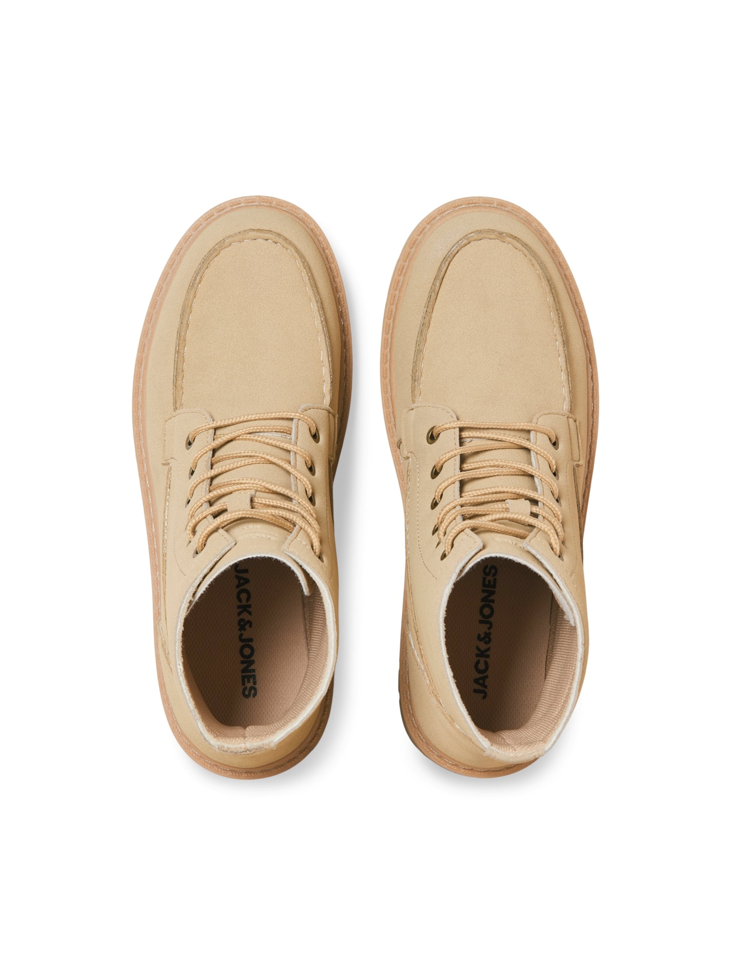 JACK & JONES - Botas con cordones en marrón