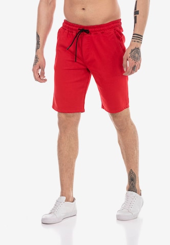 Redbridge Regular Pants 'Hastings' in Red: front