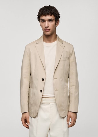 MANGO MAN Slim Fit Pikkutakki 'Capri' värissä beige: edessä