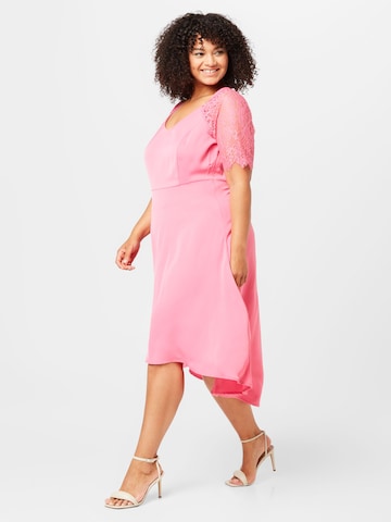 Zizzi Cocktail Dress 'Angeline' in Pink