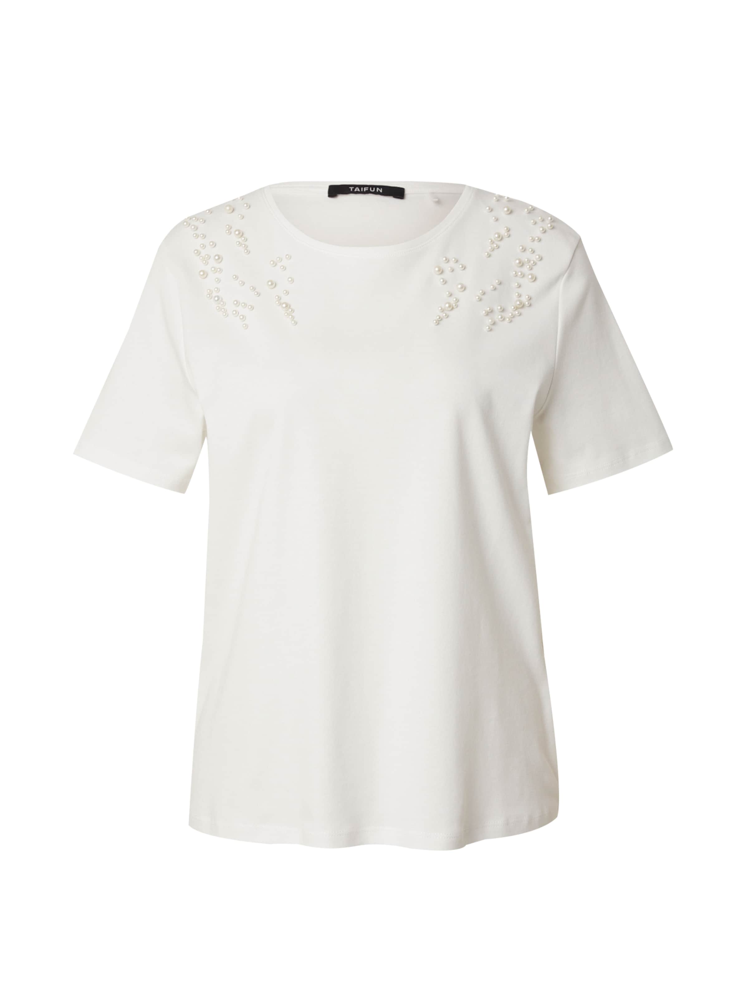 TAIFUN Μπλουζάκι σε λευκό: μπροστά