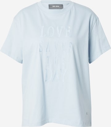 T-shirt MOS MOSH en bleu : devant