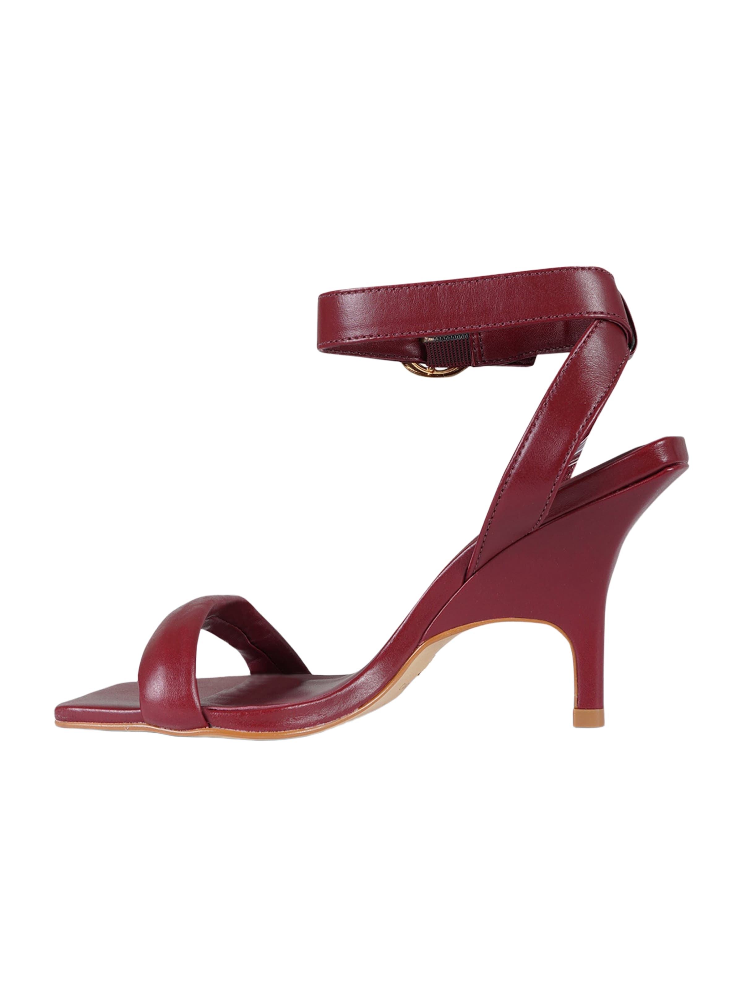 CARRANO Hochhackige Sandalen in Rot: Vorderseite
