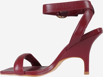 CARRANO Hochhackige Sandalen in Rot: Vorderseite