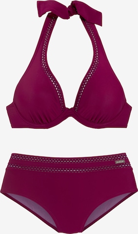 Triangle Bikini LASCANA en violet : devant