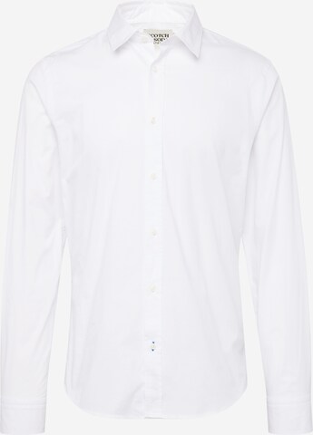 Coupe regular Chemise 'Essential' SCOTCH & SODA en blanc : devant