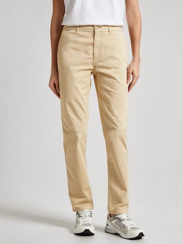 Pepe Jeans Regular Pants ' TRACY ' in Beige: front