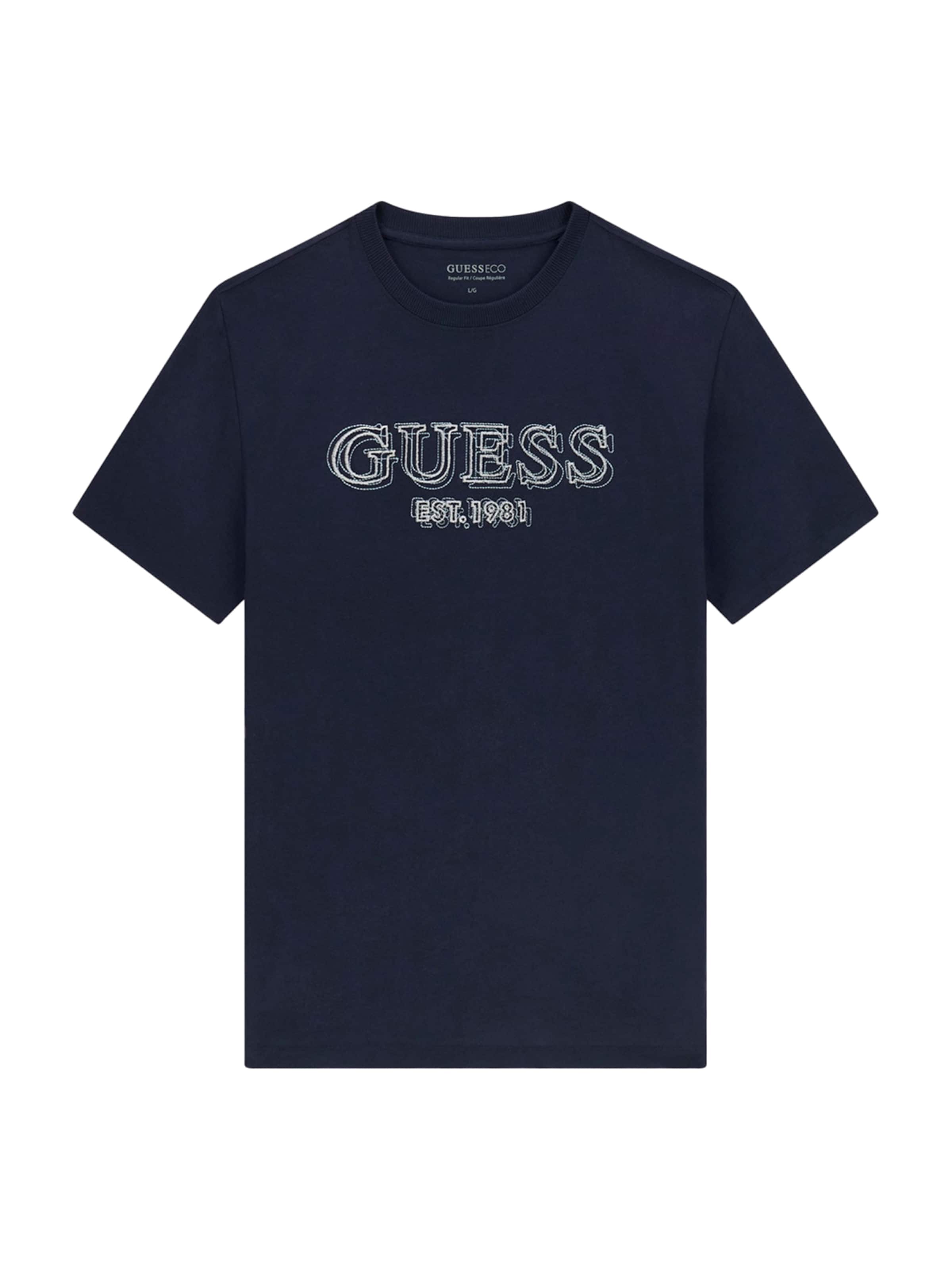 GUESS Shirt in Blauw: voorkant