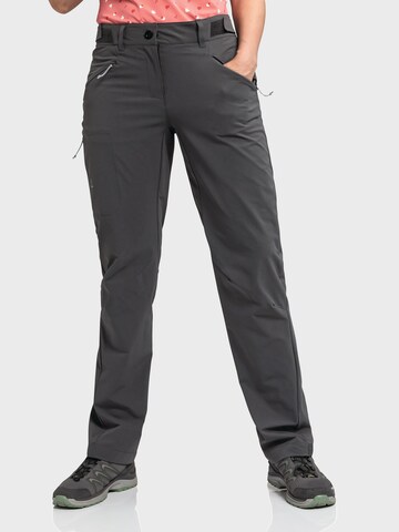 Schöffel Regular Outdoor trousers in Grey: front