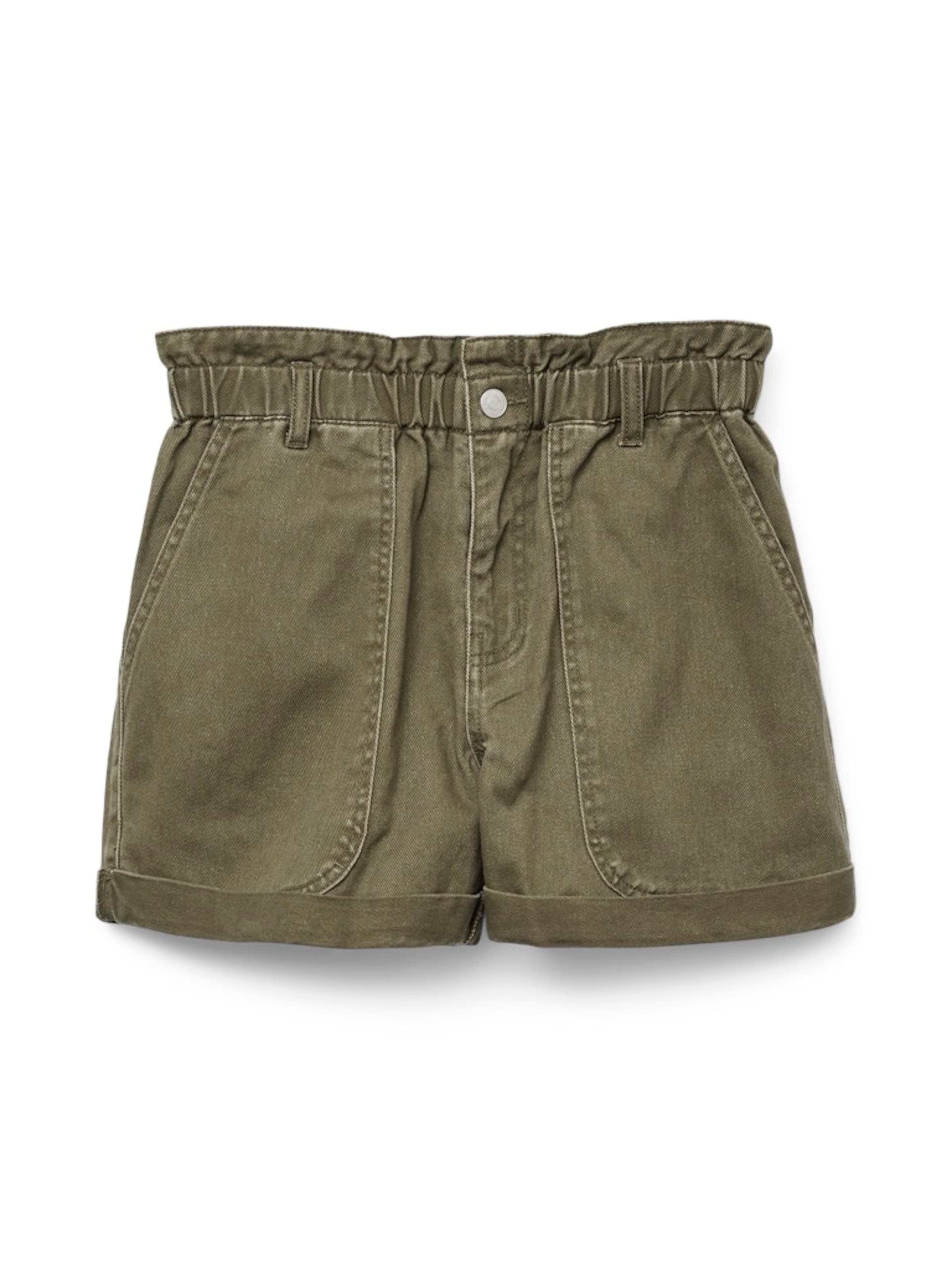 Loosefit Pantalon 'VMAURORA' VERO MODA en vert : devant