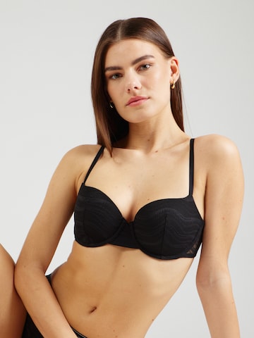 Calvin Klein Underwear Balconette Bra in Black: front