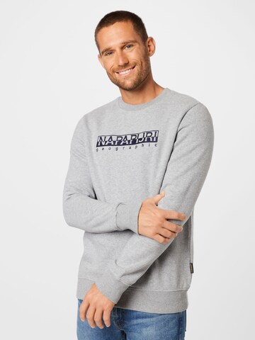NAPAPIJRI Sweatshirt 'Berber' in Grey: front