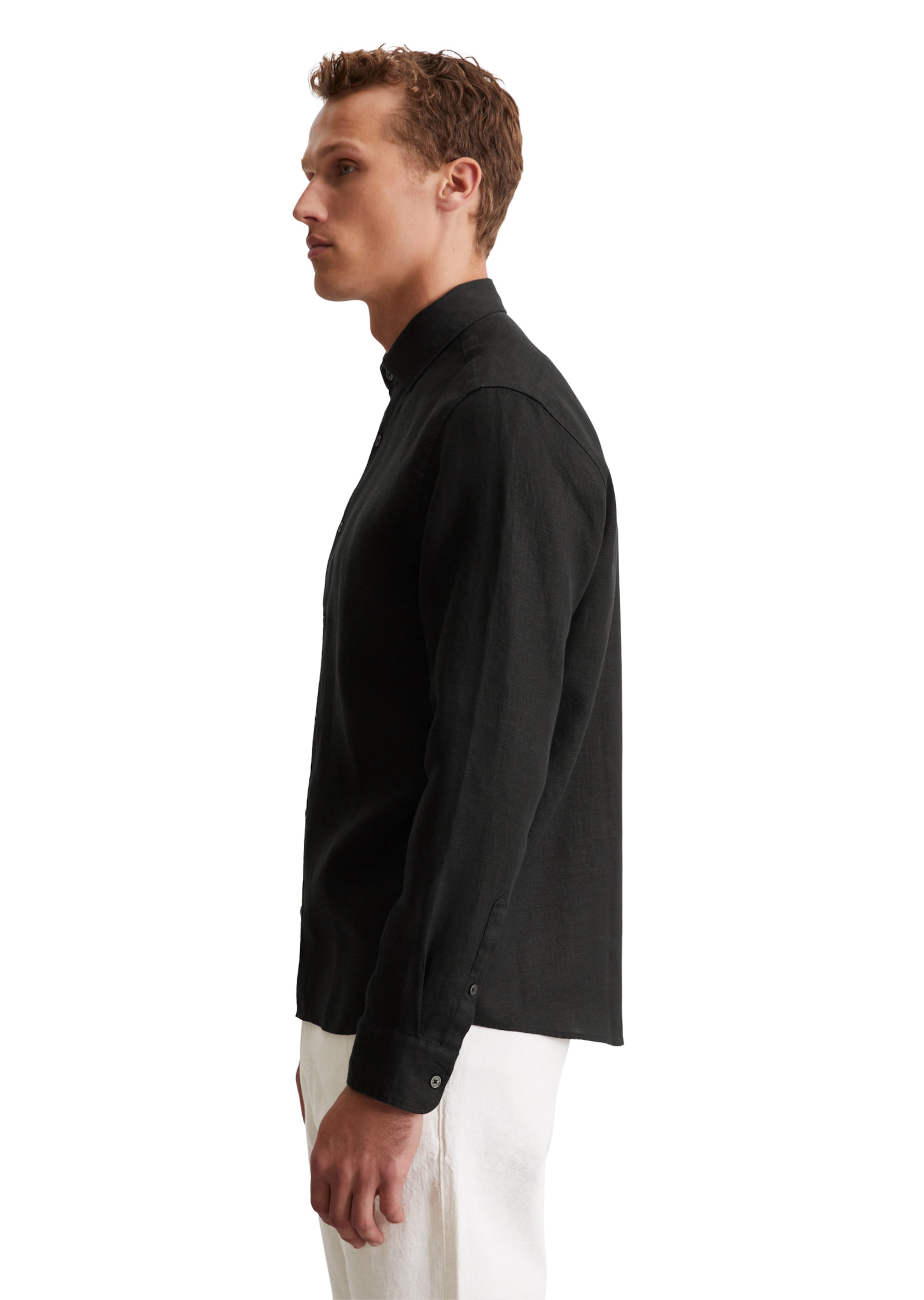 Marc O'Polo Regular fit Overhemd in Zwart
