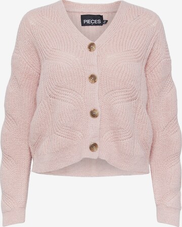 PIECES Knit Cardigan 'Cornelia' in Pink: front