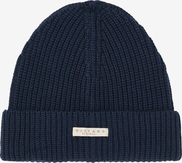 MUSTANG Beanie in Blue: front