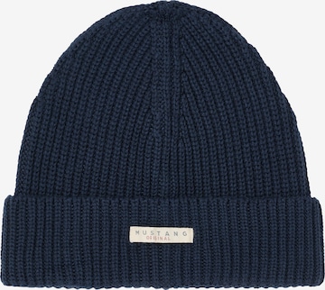 MUSTANG Beanie in Blue: front