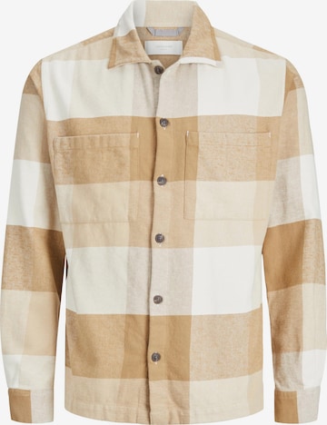 JACK & JONES Comfort fit Button Up Shirt 'Pete' in White: front