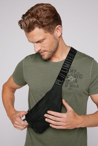 CAMP DAVID Fanny Pack in Black: front