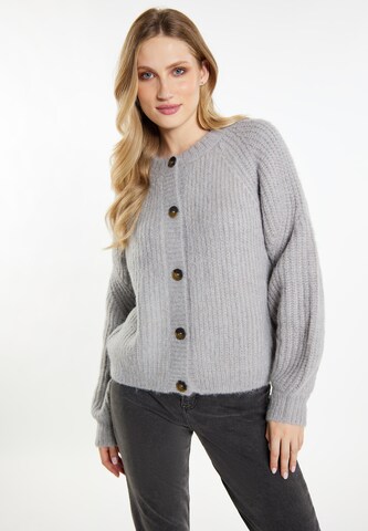 DreiMaster Vintage Knit cardigan in Grey: front