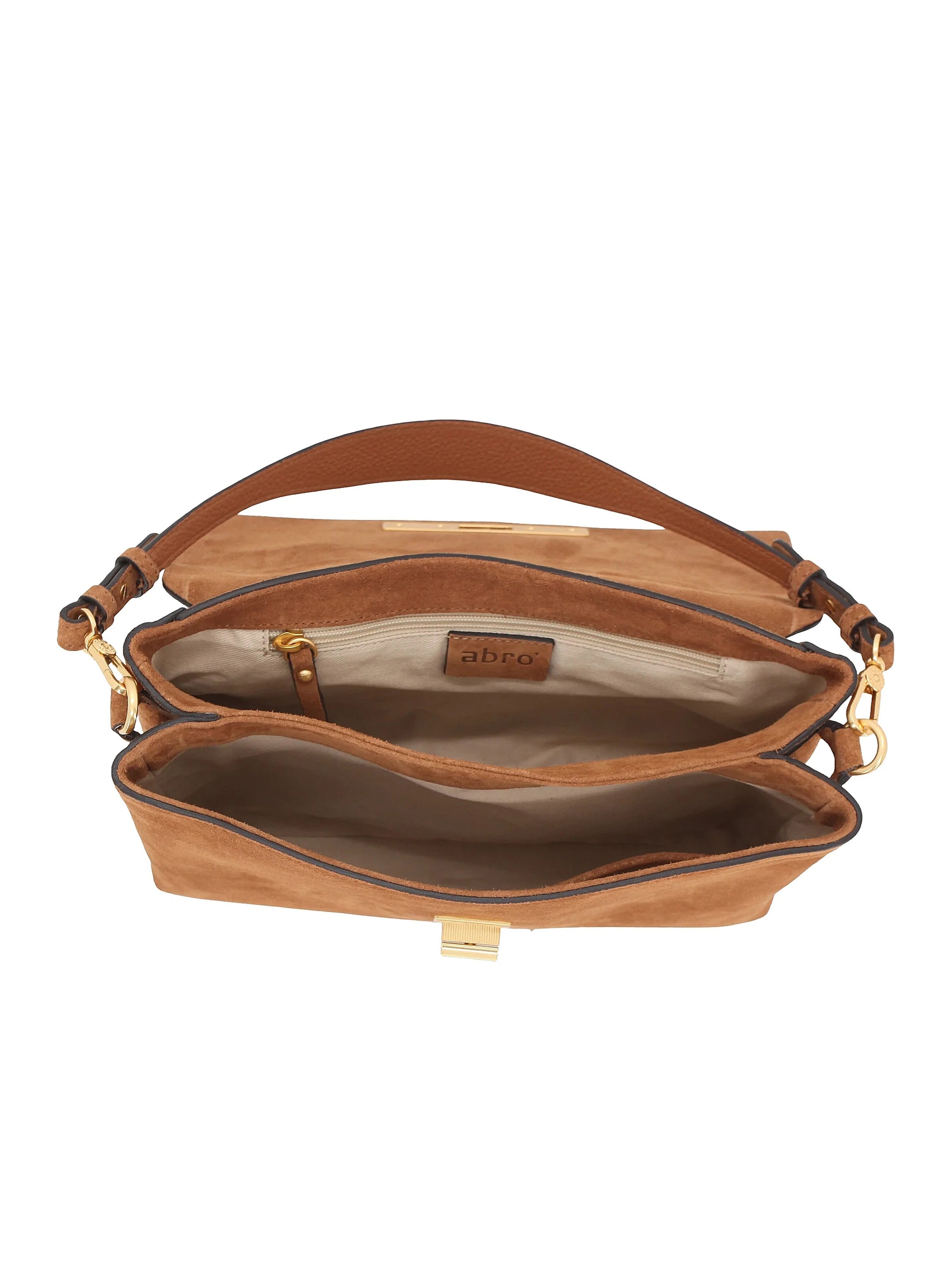 ABRO Schultertasche 'TWIST'‌‌‌‌‌ in Braun