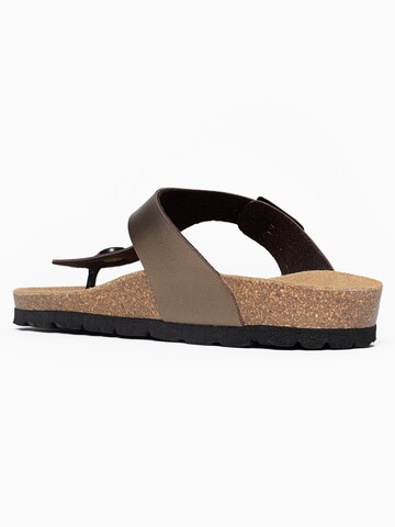 Bayton T-bar sandals 'Mercure' in Brown