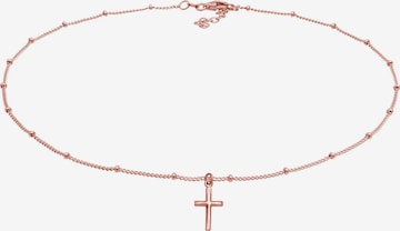 ELLI Halskette Choker, Kreuz in Gold: predná strana