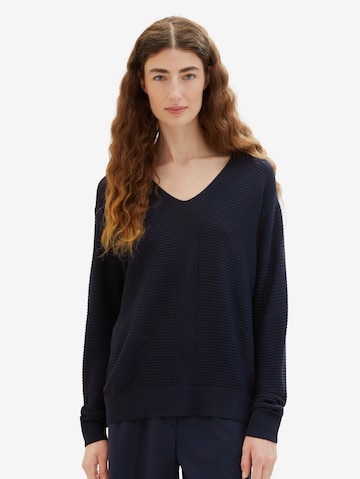 TOM TAILOR Sweater in Blue: front