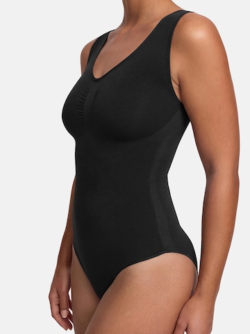 cfab (formerly creamy fabrics) Shapingbody 'Tank Bodysuit Sculpting Shapewear mit Slip' in Zwart