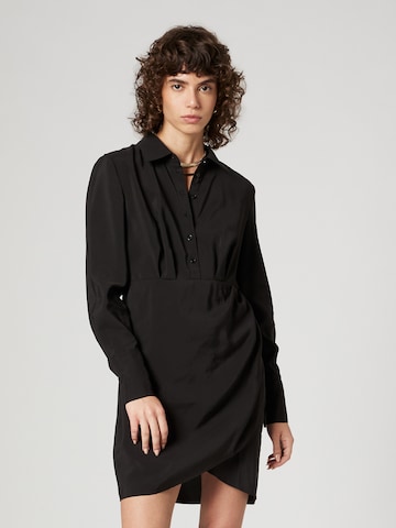 Guido Maria Kretschmer Women Shirt Dress in Black: front