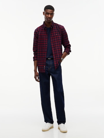 Tommy Jeans Regular fit Srajca | rdeča barva