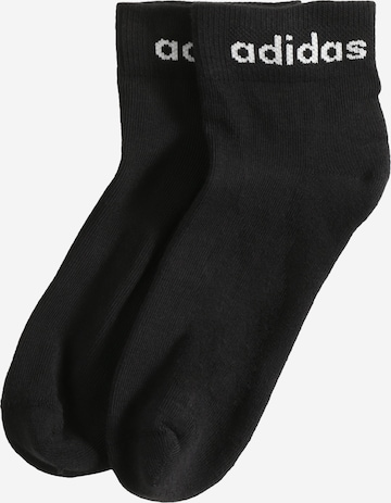 ADIDAS SPORTSWEAR Спортни чорапи 'Half-Cushioned  ' в черно: отпред