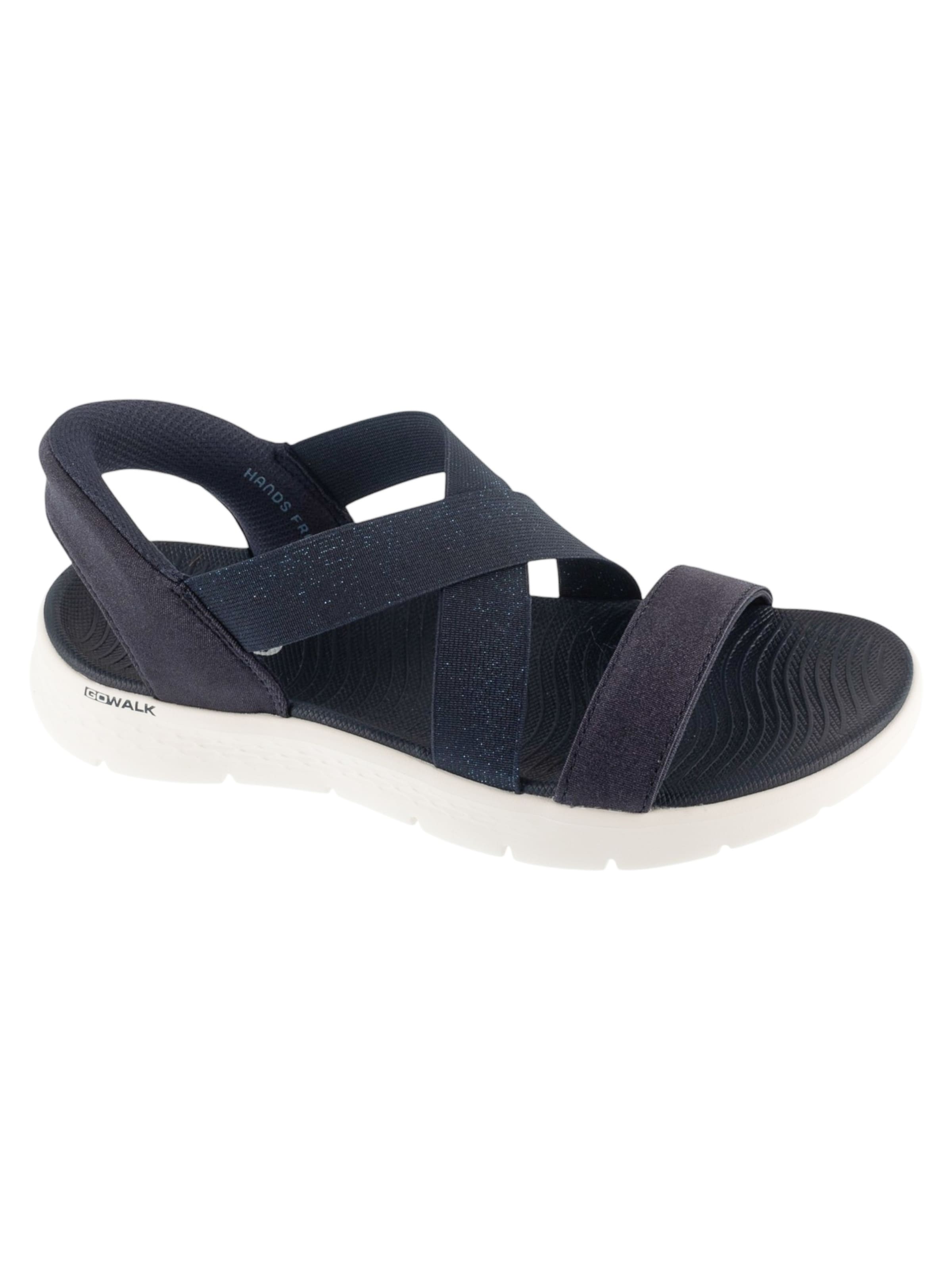 Sandales 'Skechers Slip-Ins: Go Walk Flex Sandal - Glimmer Up' SKECHERS en bleu : devant